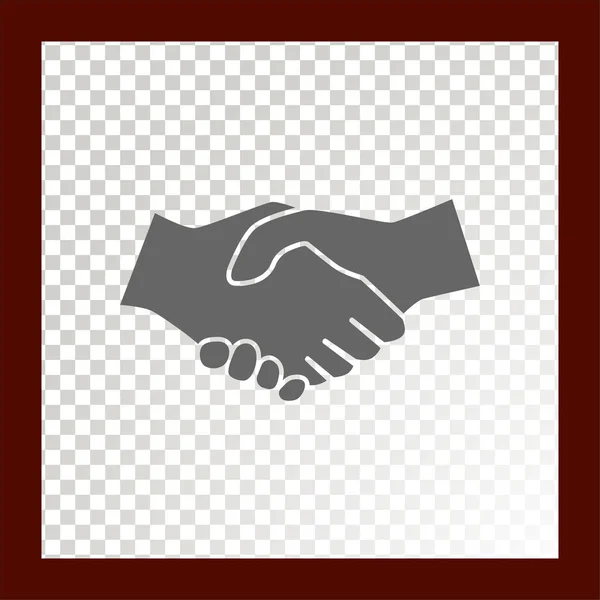Handshake Web Icon Vector Illustration — Stock Vector