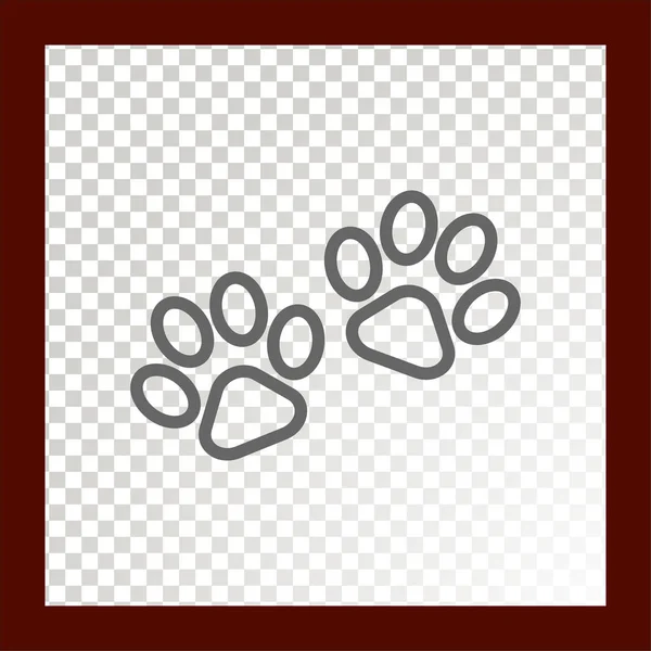 paws of a dog web vector illustration