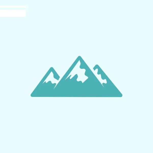Montaña Icono Web Ilustración Vectorial — Vector de stock