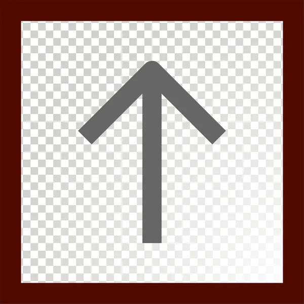 Pfeil nach oben flaches Symbol — Stockvektor