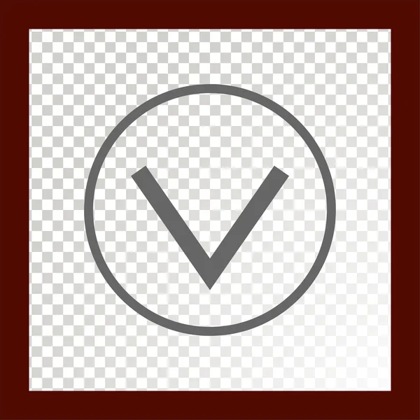 Flecha abajo icono plano — Archivo Imágenes Vectoriales