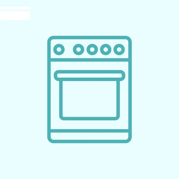 Веб Іконка Кухонної Плити Векторні Ілюстрації — стоковий вектор
