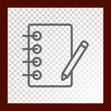 belge web simgesi. Vektör illüstrasyonu 