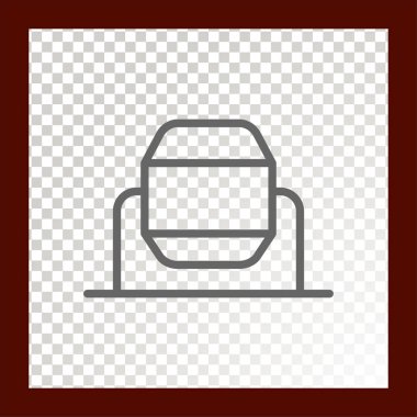 Beton-karıştırıcı web simgesi. Vektör çizim 