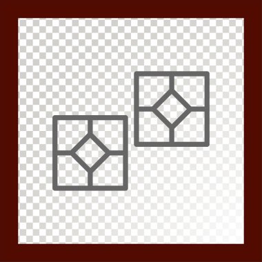 kare web simgesi. Vektör çizim 