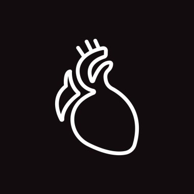 kalp renk web simgesi. vektör çizim