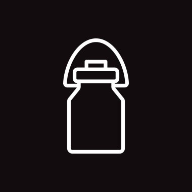 süt kavanoz web simgesi. vektör çizim.