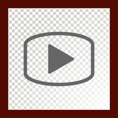 Web simgesi oynamak. Vektör çizim 