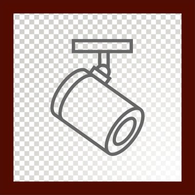 CCTV kamera basit simgesi