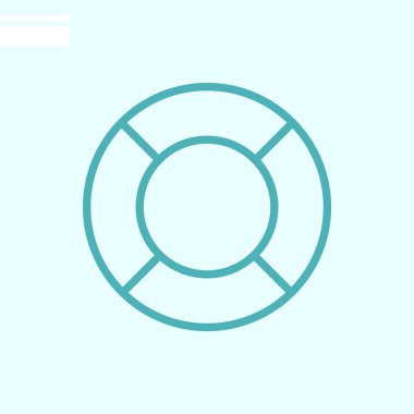 Lifebuoy web simgesi. Vektör çizim 