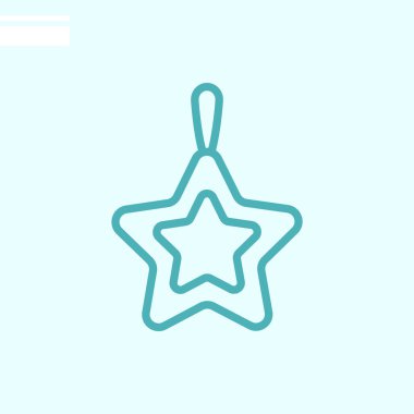 Noel web simgesi. Vektör illüstrasyonu.