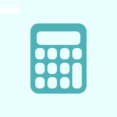 hesap makinesi web simgesi. vektör çizim 