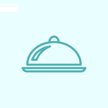 yemek web simgesi. Vektör çizim 