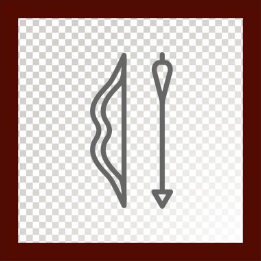 yay ve ok renk web simgesi. vektör çizim