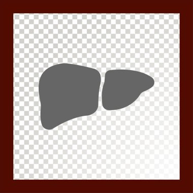 İnsan karaciğer organ kutsal kişilerin resmi, vektör çizim