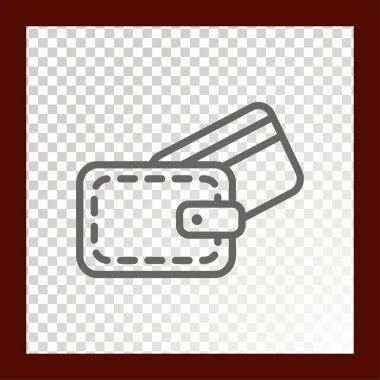 ödeme web simgesi. Vektör çizim