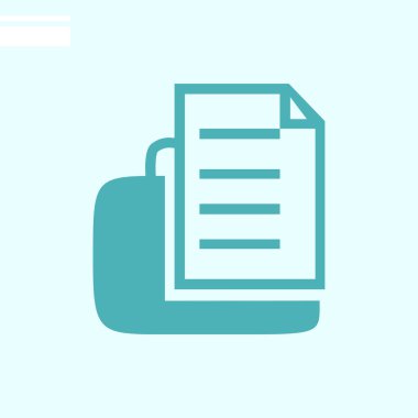 belge web simgesi. Vektör illüstrasyonu 