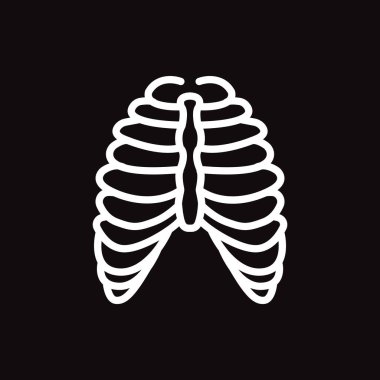 iskelet web simgesi. Vektör çizim 