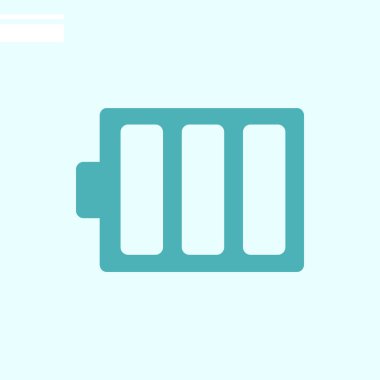 Akümülatör web simgesi. vektör çizim.  