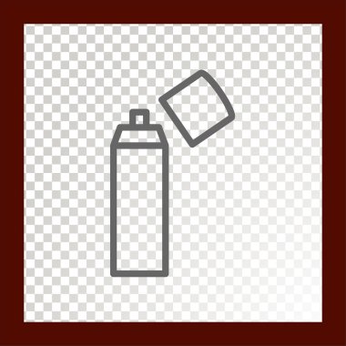 saç spreyi web simgesi. Vektör çizim 