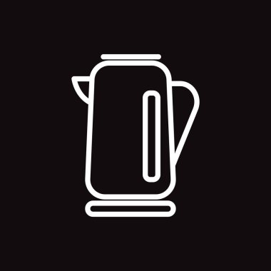 Çaydanlık web simgesi. Vektör çizim 