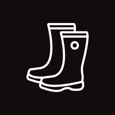 Kauçuk web simgesi botlar. vektör çizim.