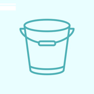 kova web simgesi. Vektör çizim.