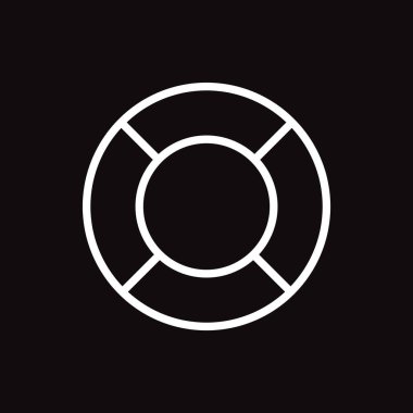 Lifebuoy web simgesi. Vektör çizim 