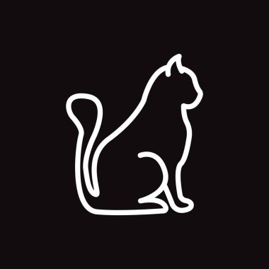 Kedi ağı simgesi. Vektör illüstrasyonu. 