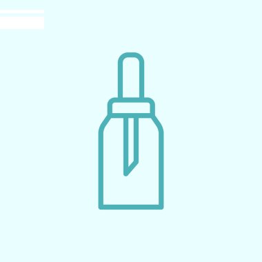  Kozmetik şişe web simgesi. Vektör çizim 