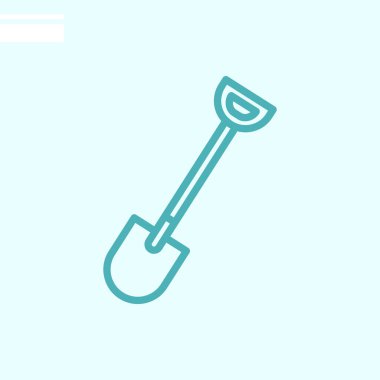 kürek web simgesi. Vektör çizim 