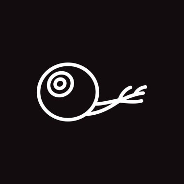 göz küresi renk web simgesi. vektör çizim