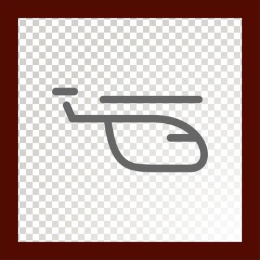 Helikopter web simgesi. Vektör illüstrasyonu 