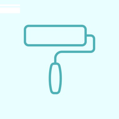 Fırça web simgesi. vektör çizim 