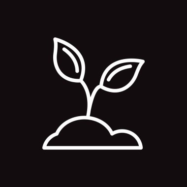 bitki ağ simgesi. Vektör illüstrasyonu.