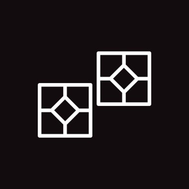 kare web simgesi. Vektör çizim 