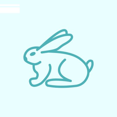  Tavşan ağı simgesi. Vektör illüstrasyonu 