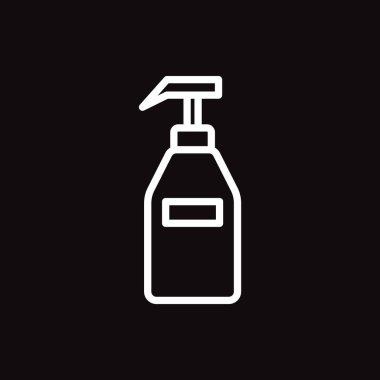 banyo şişe web simgesi. Vektör çizim 