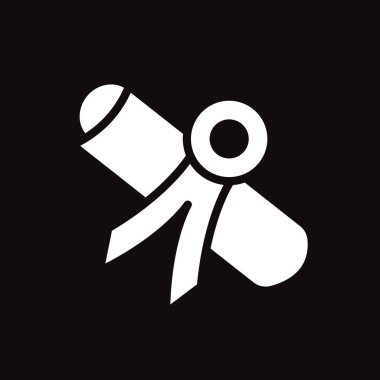 Sertifika web simgesi. vektör çizim 