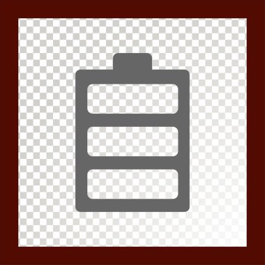 Akümülatör web simgesi. vektör çizim. 