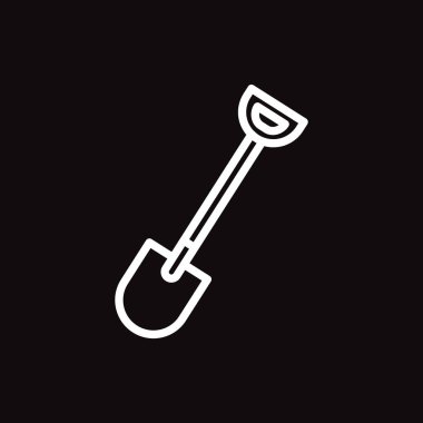 kürek web simgesi. Vektör çizim 