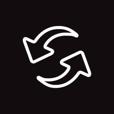 oklar düz simgesi, vektör çizim yeniden