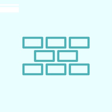 Web simgesi stonewall. Vektör çizim 