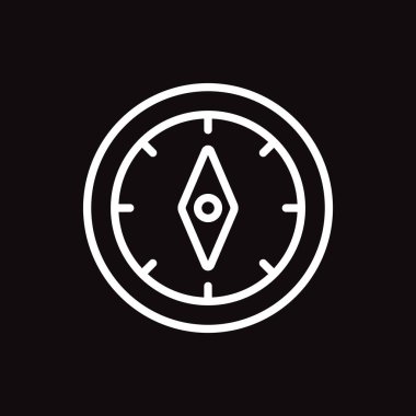 pusula ağ simgesi. Vektör illüstrasyonu 