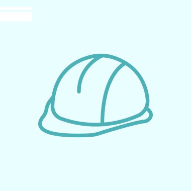 Kask ağ simgesi. Vektör illüstrasyonu 