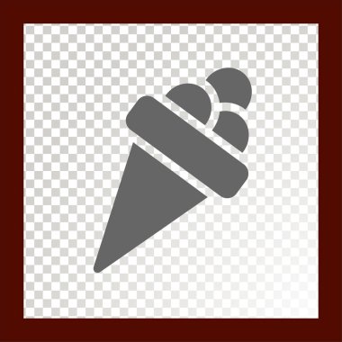 dondurma web simgesi. Vektör çizim. 