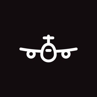 uçak web simgesi. Vektör çizim 