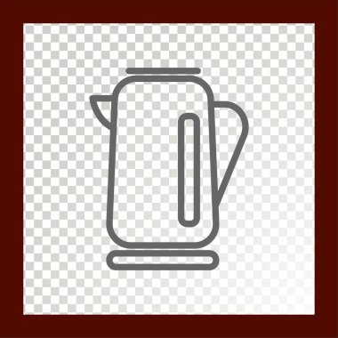 Çaydanlık web simgesi. Vektör çizim 