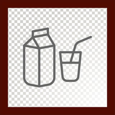 Süt ağı simgesi. Vektör illüstrasyonu 