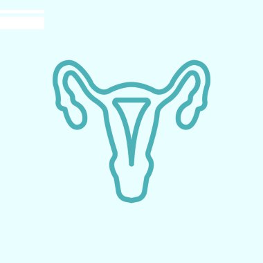 insan idrar kesesi düz simgesi, vektör, illüstrasyon